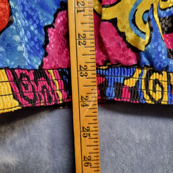 Matches California Vintage 80s 90s Abstract Art to Wear Blouse Size‎ 14 - Picture 6 of 6